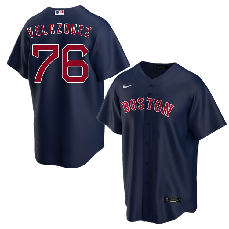 Nike Men #76 Hector Velazquez Boston Red Sox Baseball Jerseys Sale-Navy